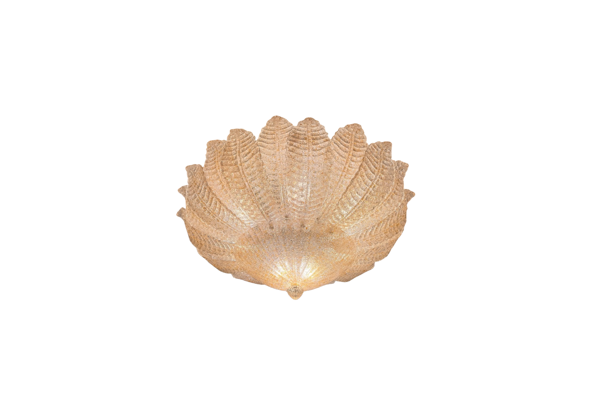 Flower Ceiling Murano Lamp Gold