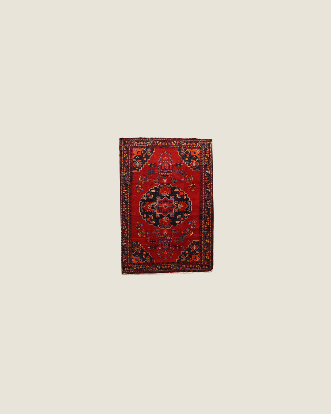 Hamadan Persian Carpet, view 1 of 3, vintage, Assembly Vintage Dubai