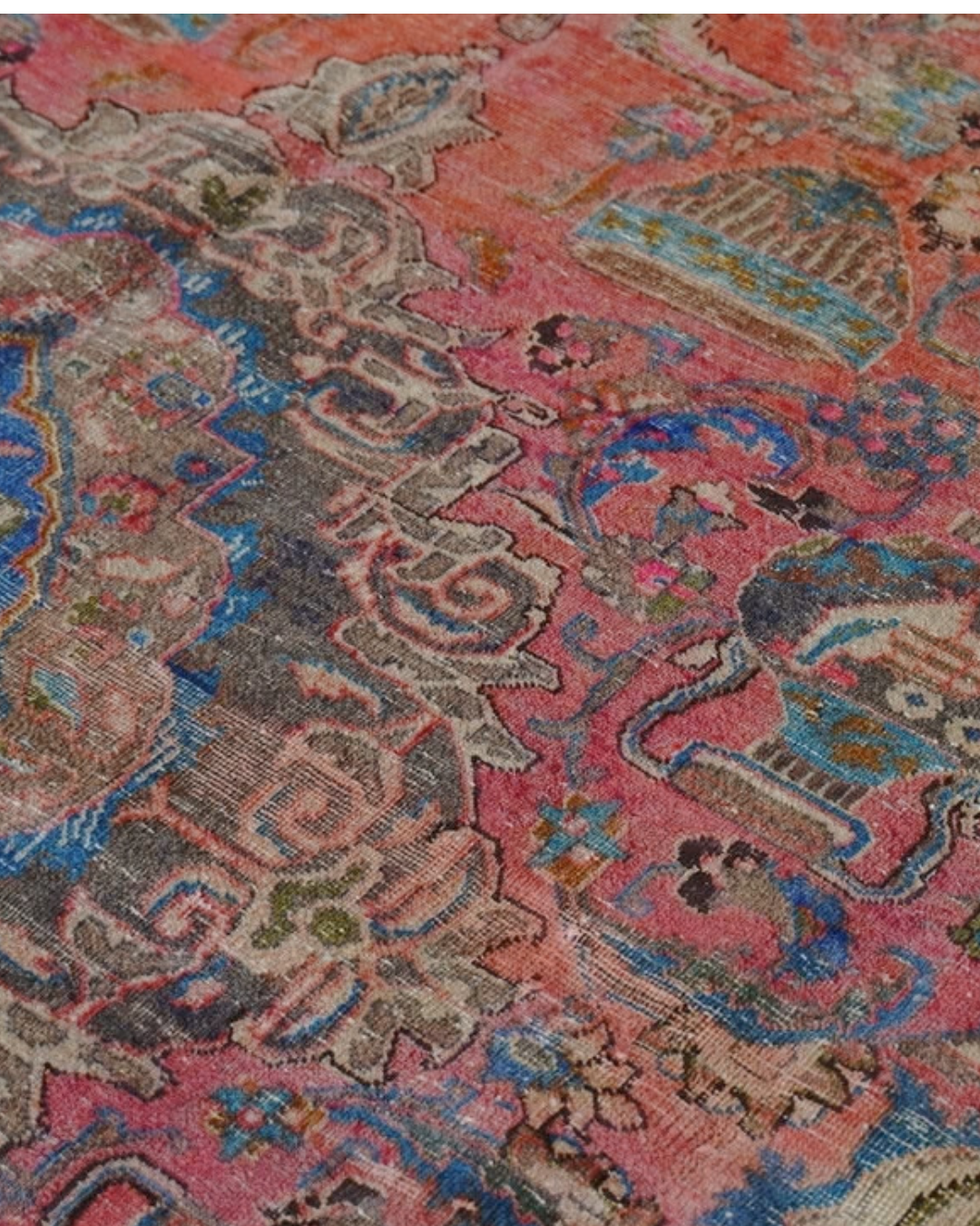 Tabriz Persian Carpet Peach Beige