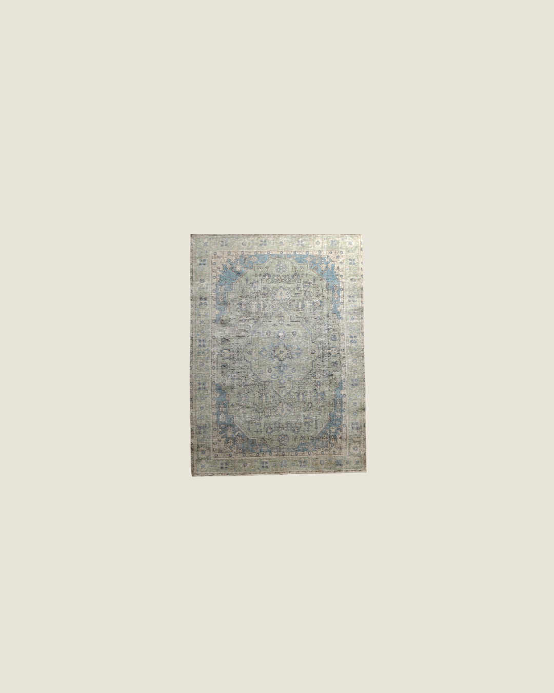 Tabriz Persian Carpet light Blue Green, view 1 of 3, vintage, Assembly Vintage Dubai