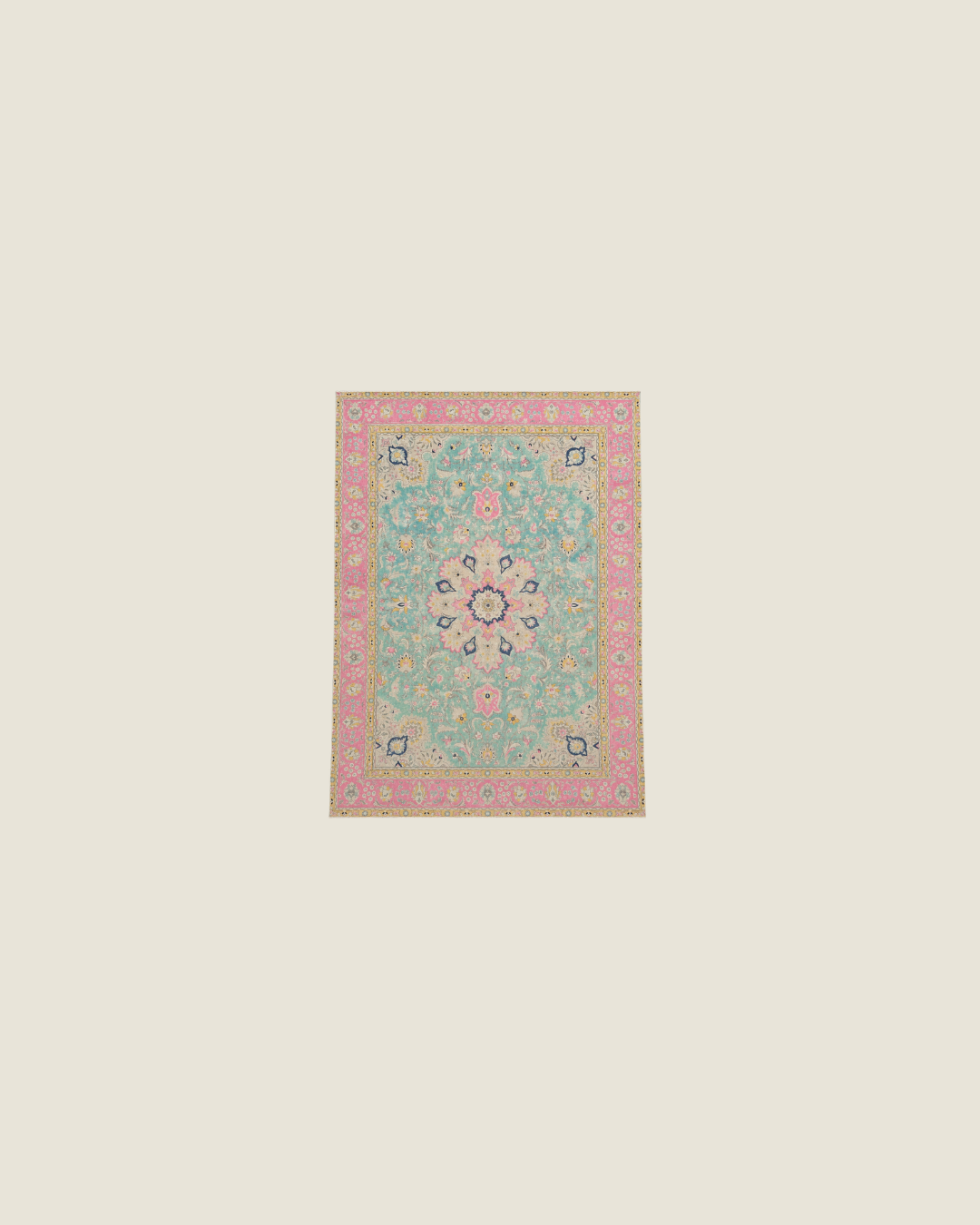 Tabriz Persian Carpet Pastel 3, view 1 of 2, vintage, Assembly Vintage Dubai