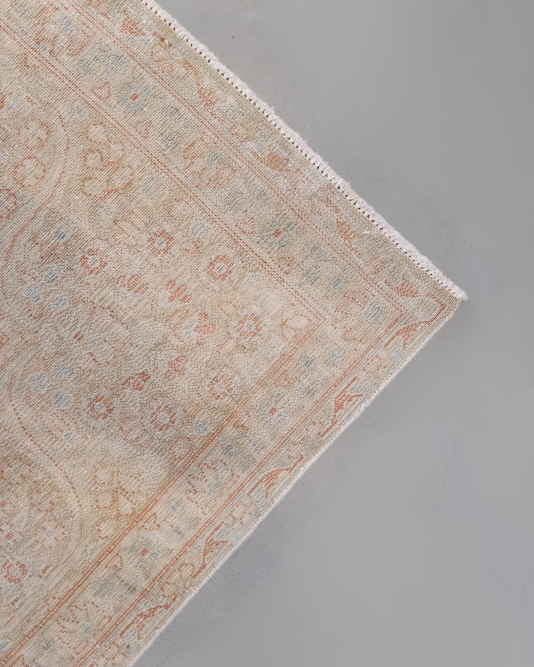 Persian Kerman Carpet Peach Beige