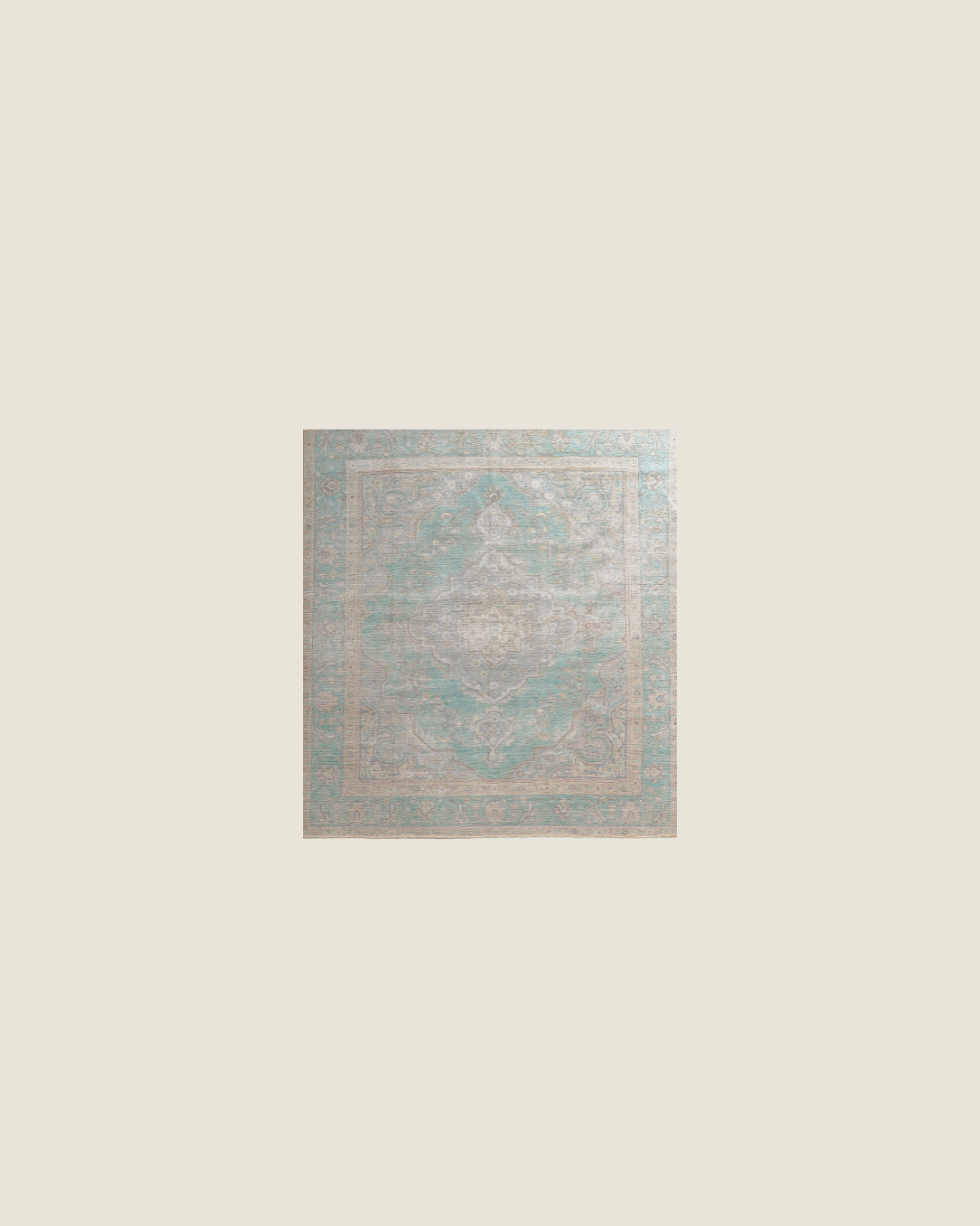 Tabriz Persian Carpet Light Blue beige