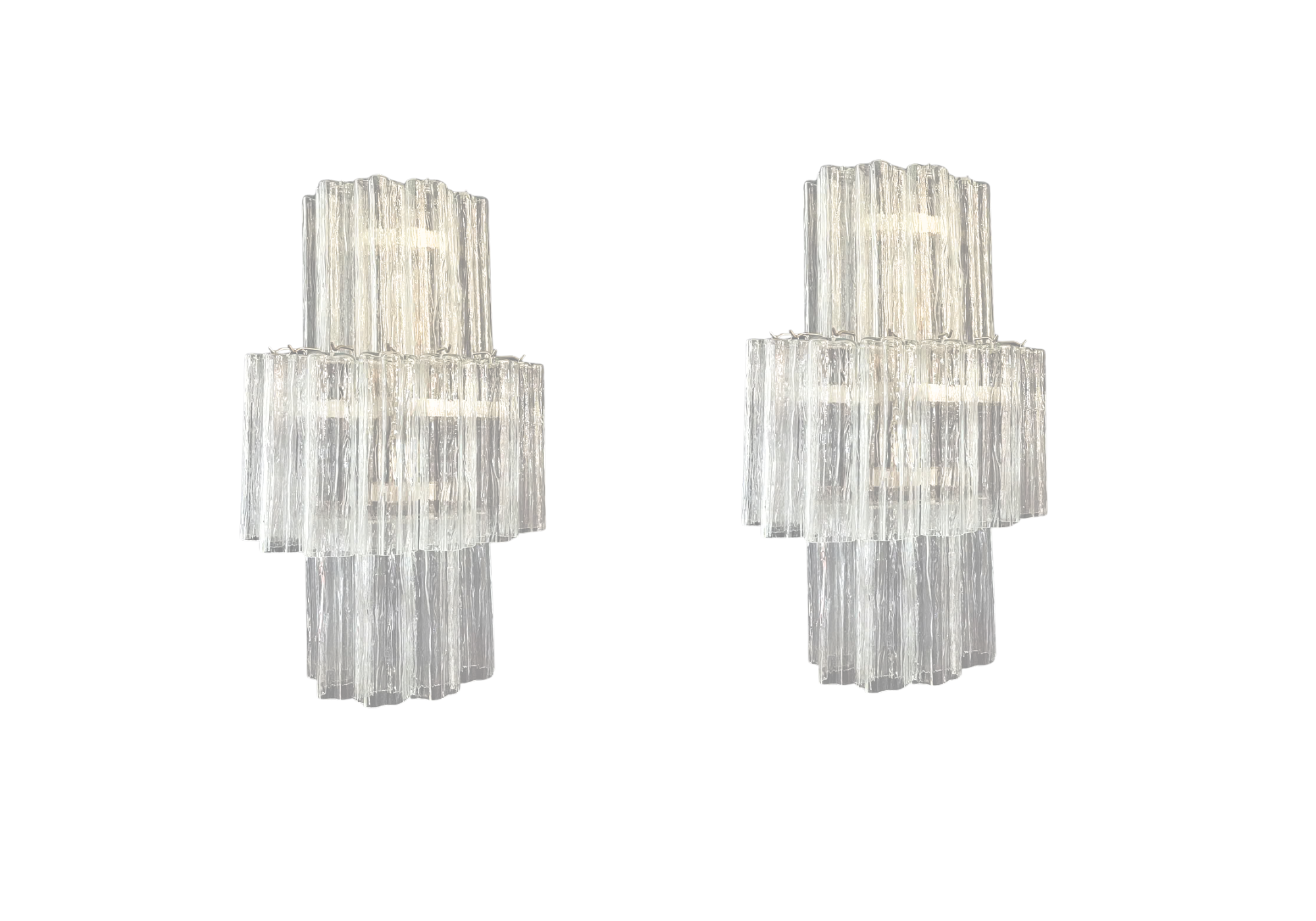 Murano Mazzega – 18 Transparent glass tube