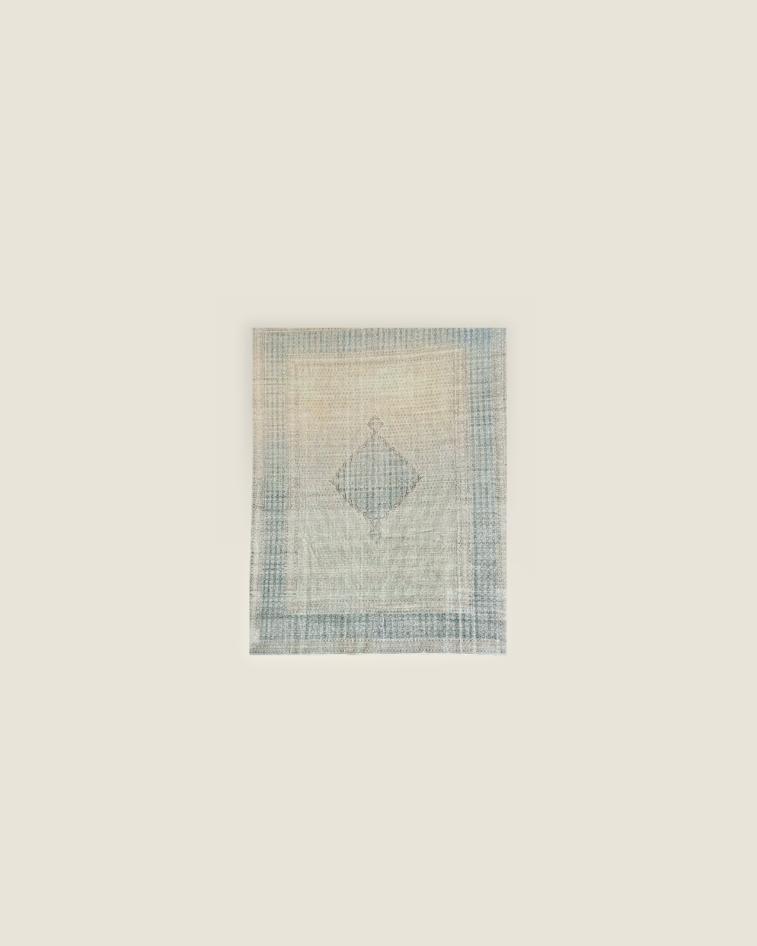 Persian Kerman Carpet Blue