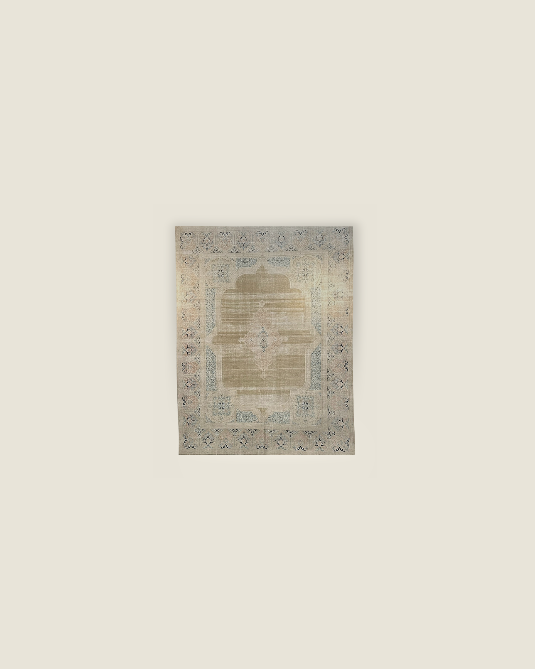 Persian Kerman Carpet Beige olive