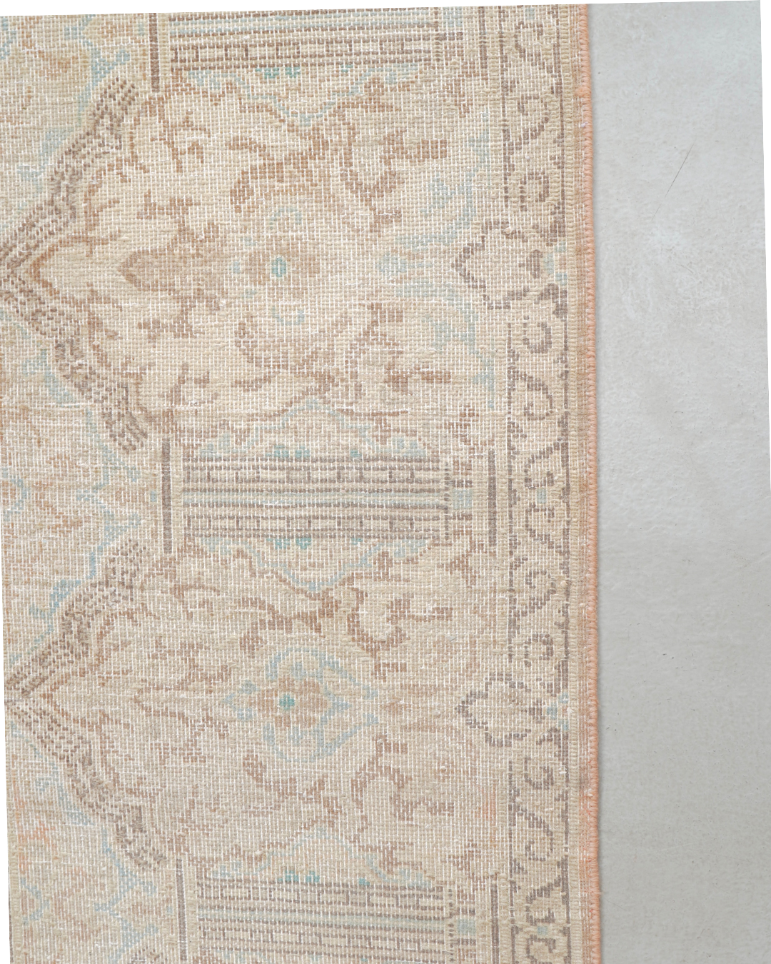Kerman Persian Carpet Beige blue