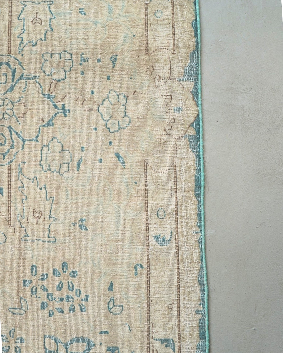 Tabriz Persian Carpet Dark Green, view 2 of 4, vintage, Assembly Vintage Dubai