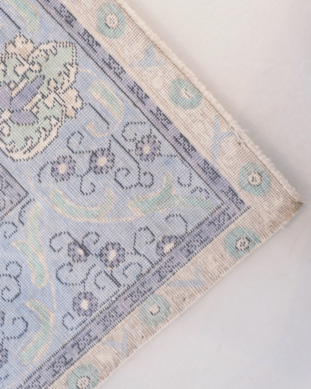 Tabriz Persian Carpet Pastel Blue Beige