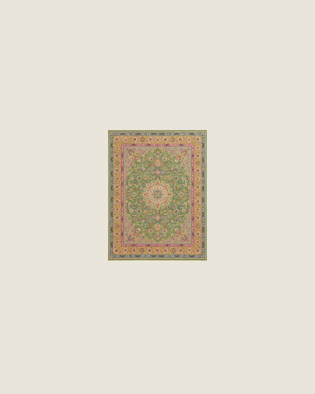 Tabriz Persian Carpet Sage Green