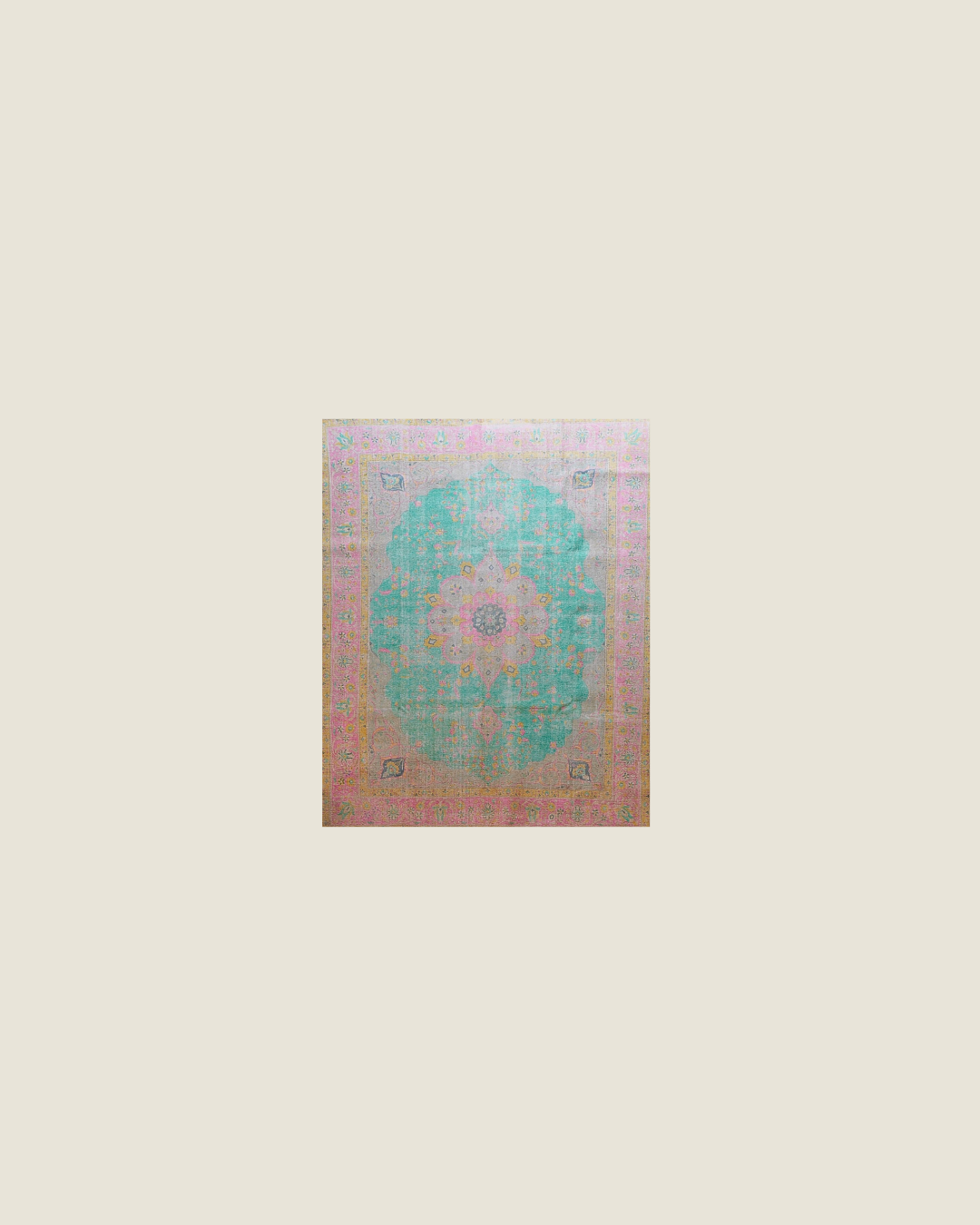 Tabriz Persian Carpet Pastel 2, view 1 of 3, vintage, Assembly Vintage Dubai