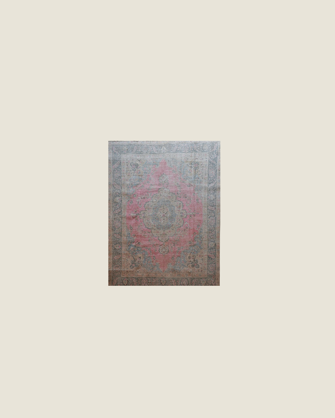 Tabriz Persian Carpet Pink, view 1 of 3, vintage, Assembly Vintage Dubai