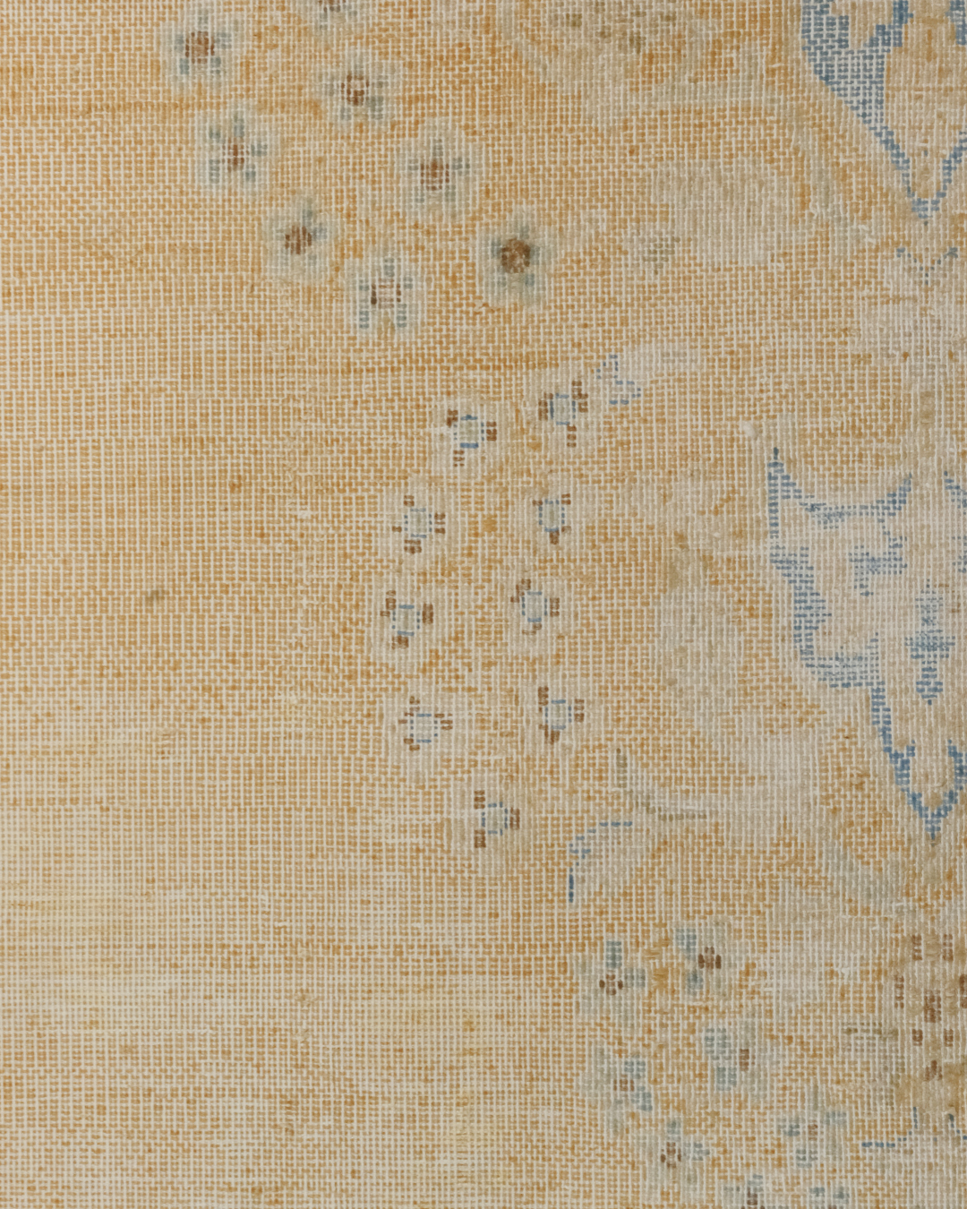 Persian Kerman Carpet Butter yellow
