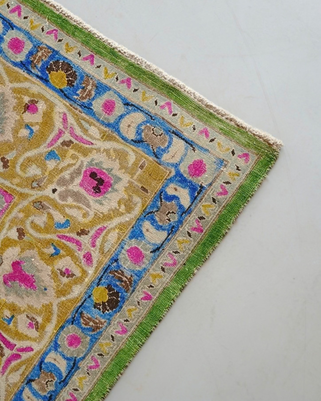 Tabriz Persian Carpet Sage Green