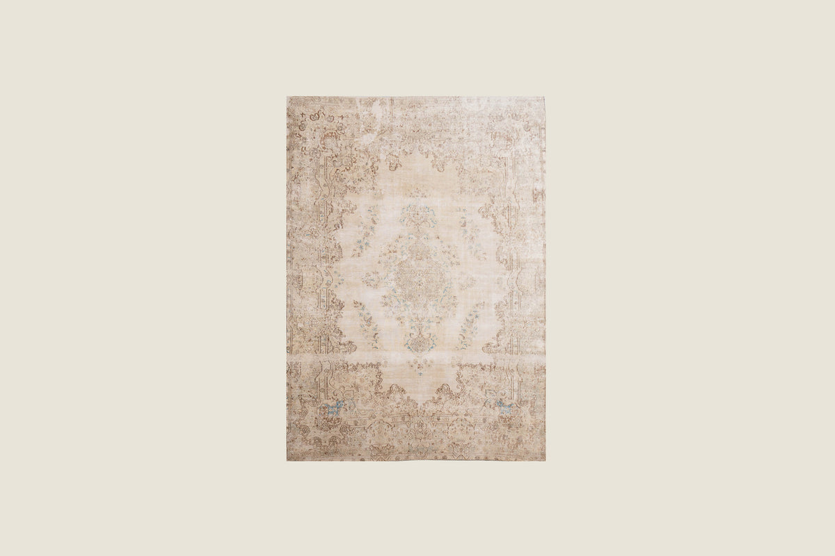 Persian Kerman Carpet Light Beige, view 1 of 4, vintage, Assembly Vintage Dubai