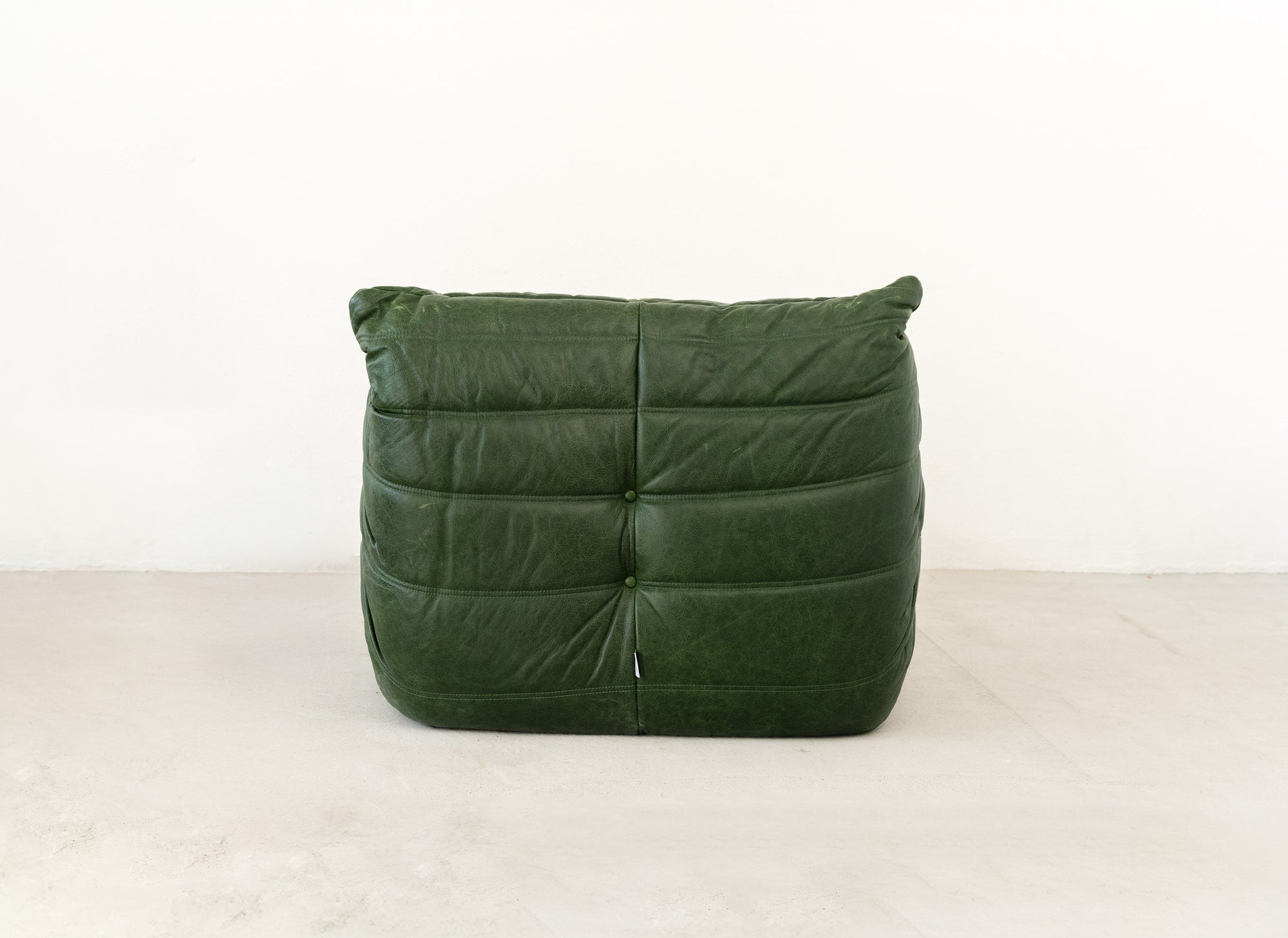 Classic French Fireside Togo Seat with Ottoman