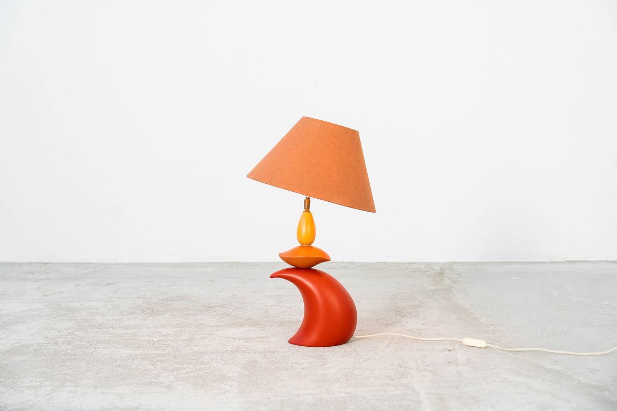 Colorful Wood Table Lamp (Small), view 1 of 4, vintage, Assembly Vintage Dubai