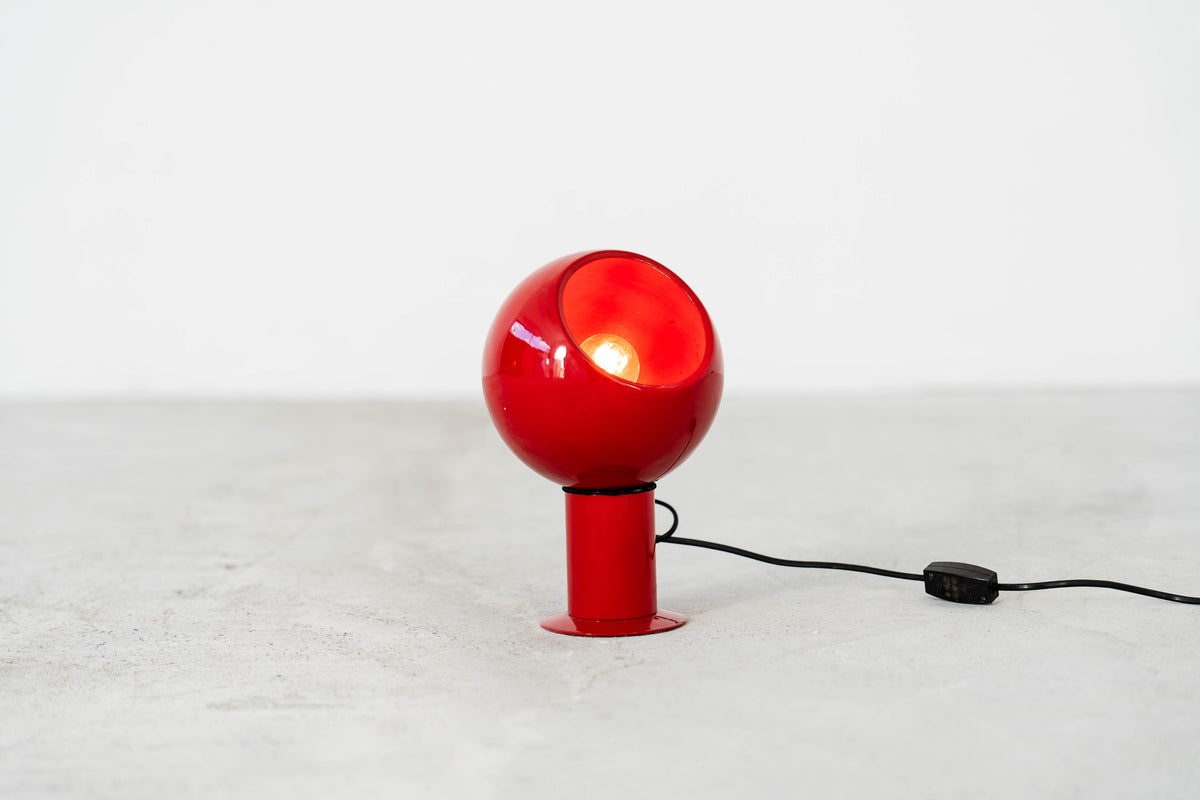 Red Space Age Eyeball Wall Lamp, view 1 of 4, vintage, Assembly Vintage Dubai