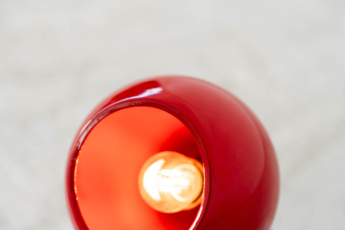 Red Space Age Eyeball Wall Lamp, view 2 of 4, vintage, Assembly Vintage Dubai