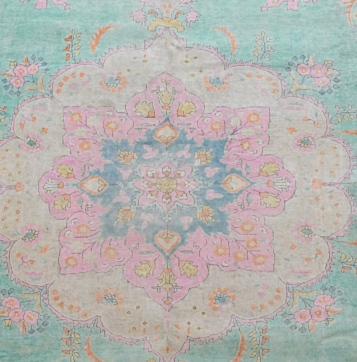Tabriz Persian Carpet Pastel 1, view 2 of 4, vintage, Assembly Vintage Dubai
