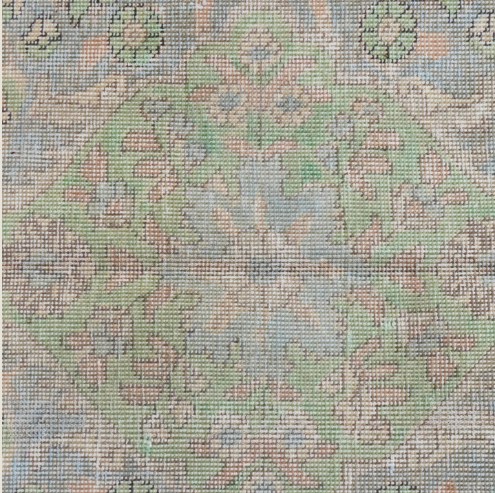 Tabriz Persian Carpet Green Blue, view 2 of 4, vintage, Assembly Vintage Dubai