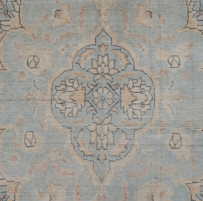 Tabriz Persian Carpet Baby blue, view 2 of 4, vintage, Assembly Vintage Dubai