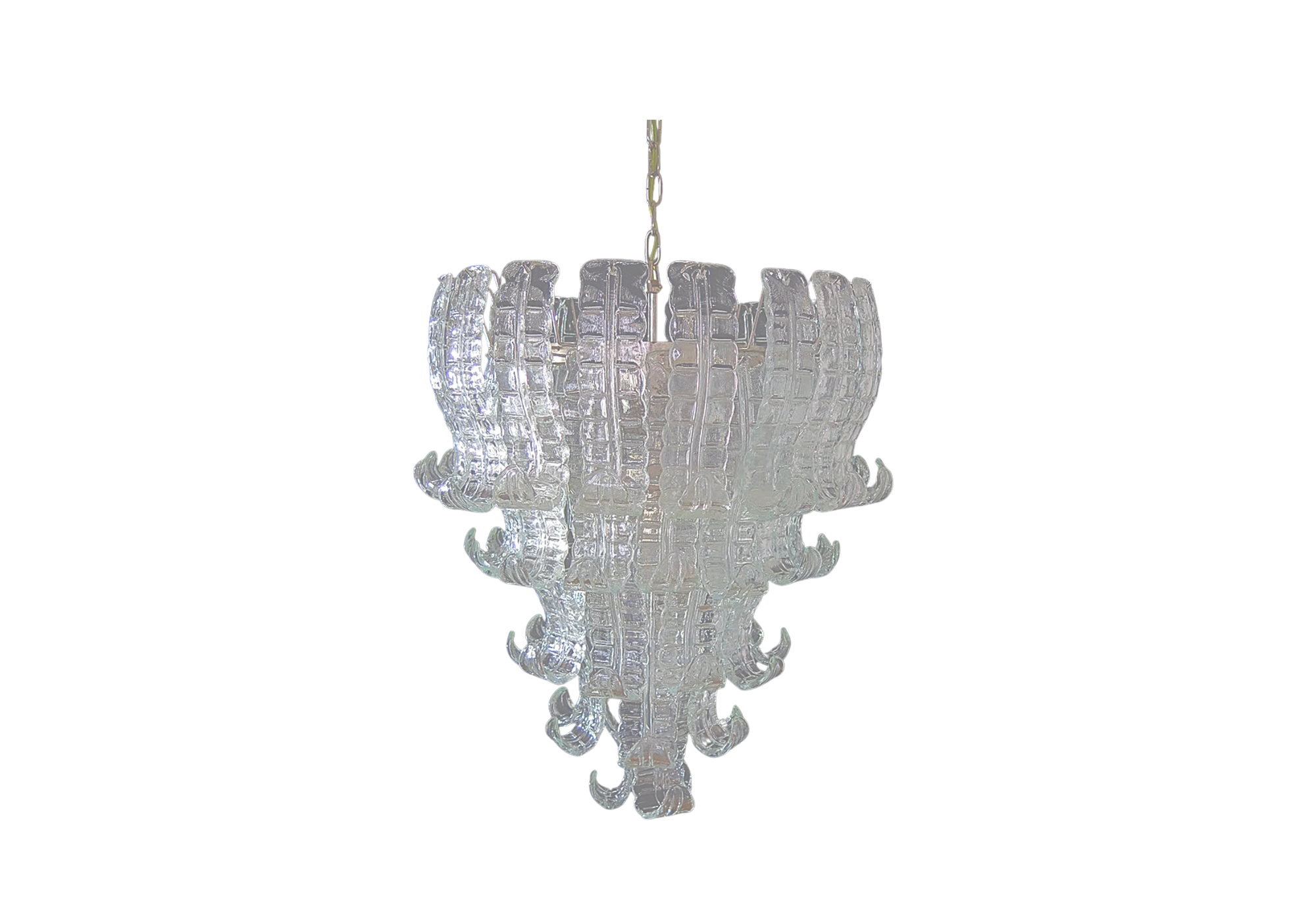 Murano Chandelier - Six-Tier Felci Glass chandelier – 52 glasses