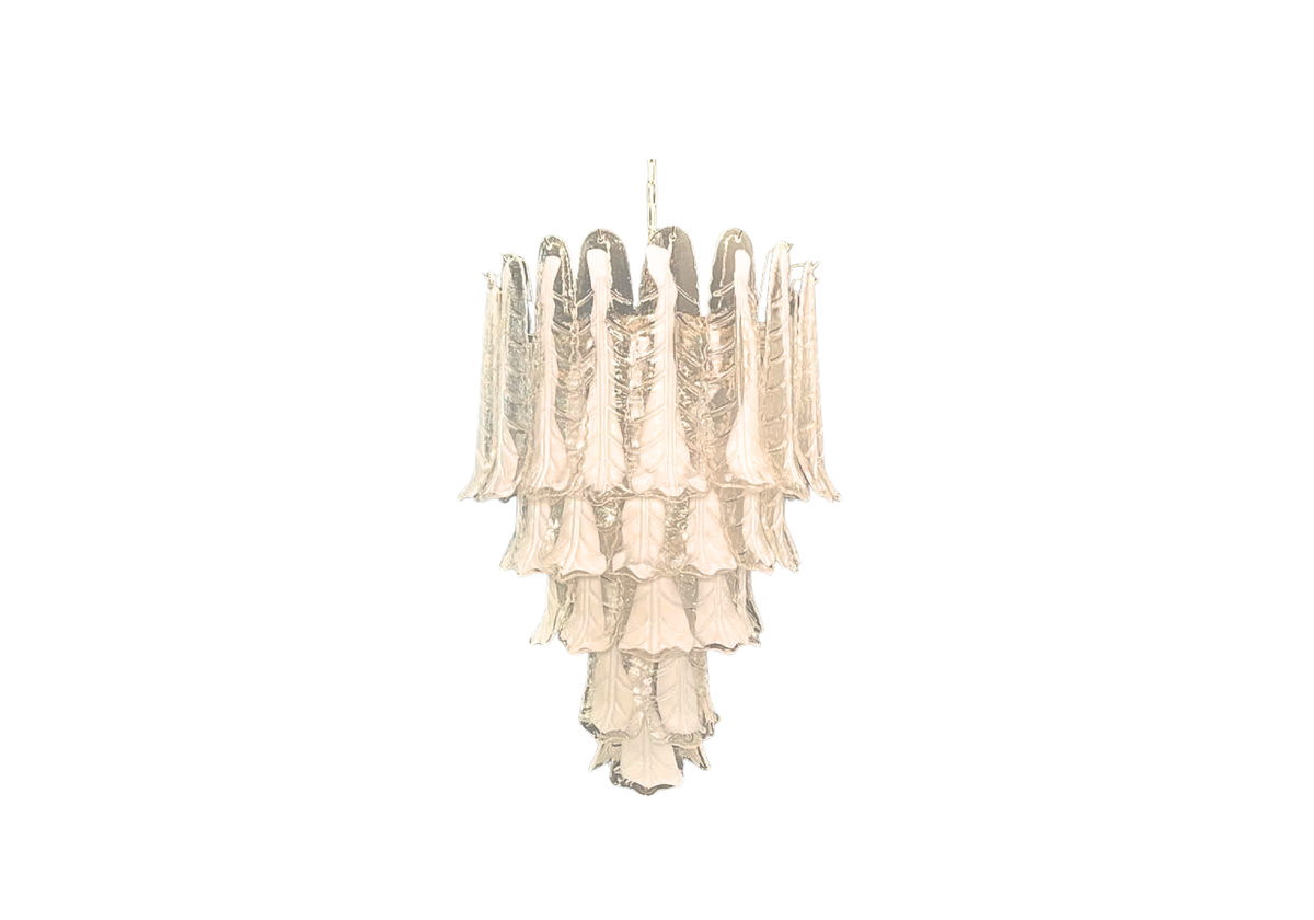 Murano Chandelier - Mazzega - 52 necktie glasses, vintage hand blown Murano glass, Assembly Vintage Dubai