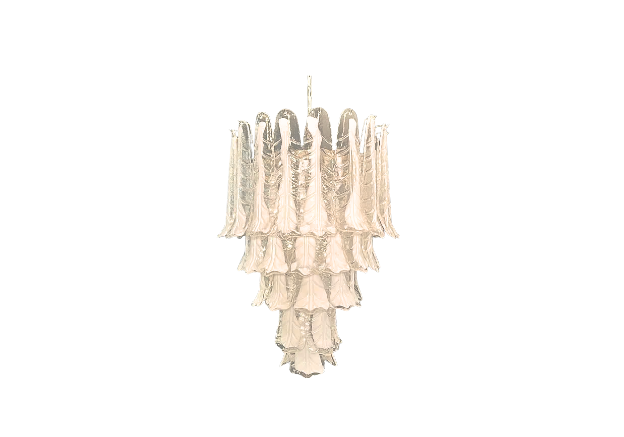 Murano Chandelier – Mazzega – 52 necktie glasses